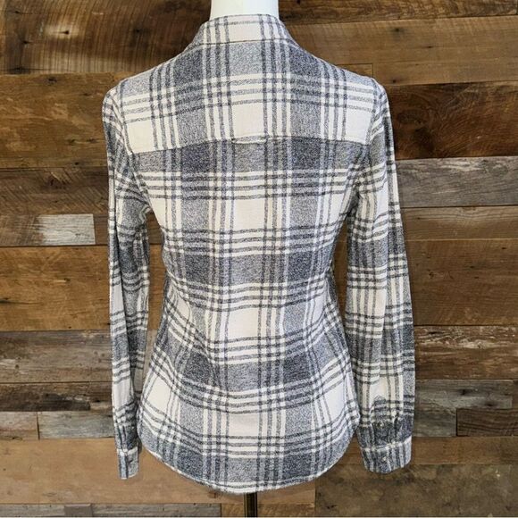 AMERICAN EAGLE 🦅 Grey/off white-flannel 100% cotton slim fit sz s - Picture 6 of 15